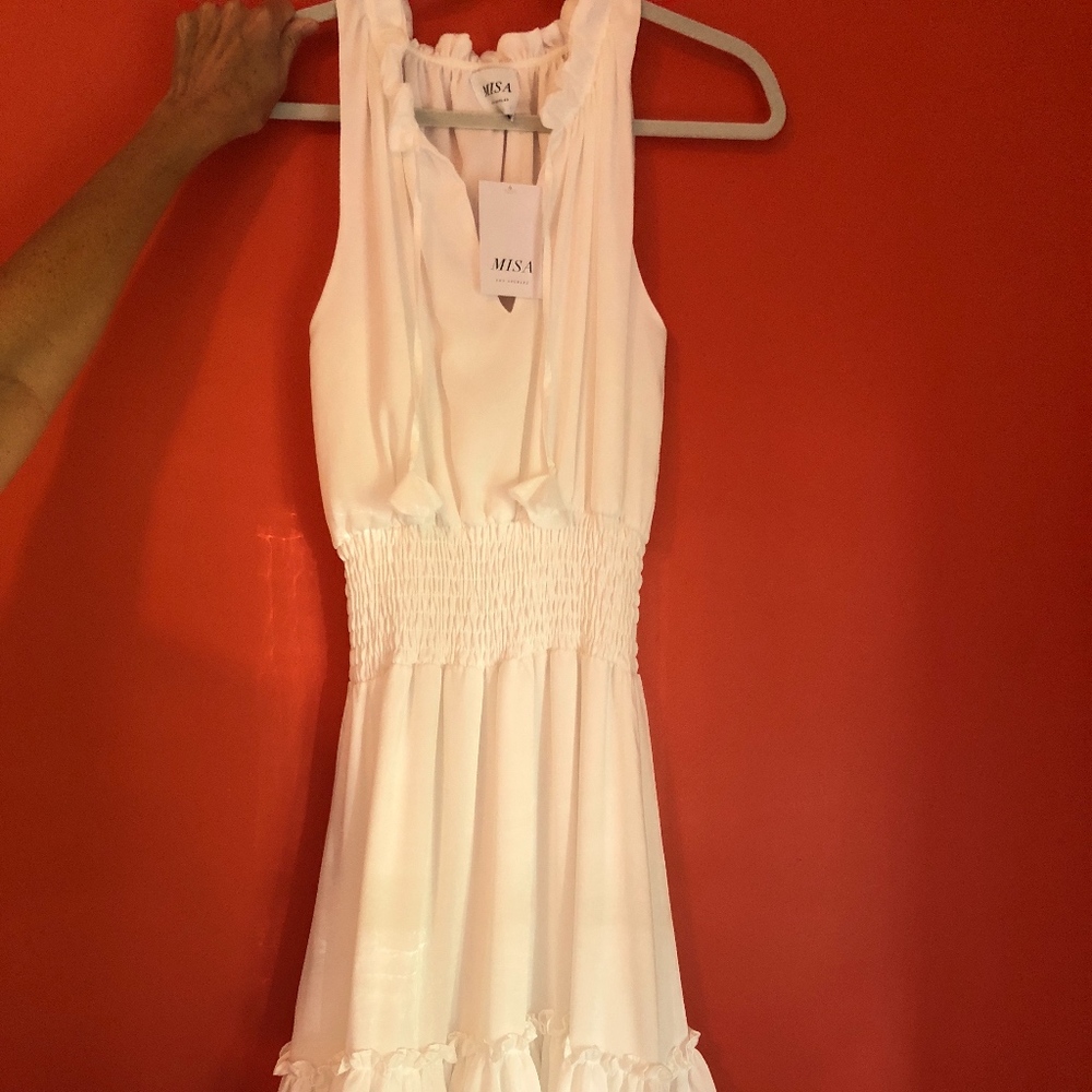 MISA white dress (NWT)